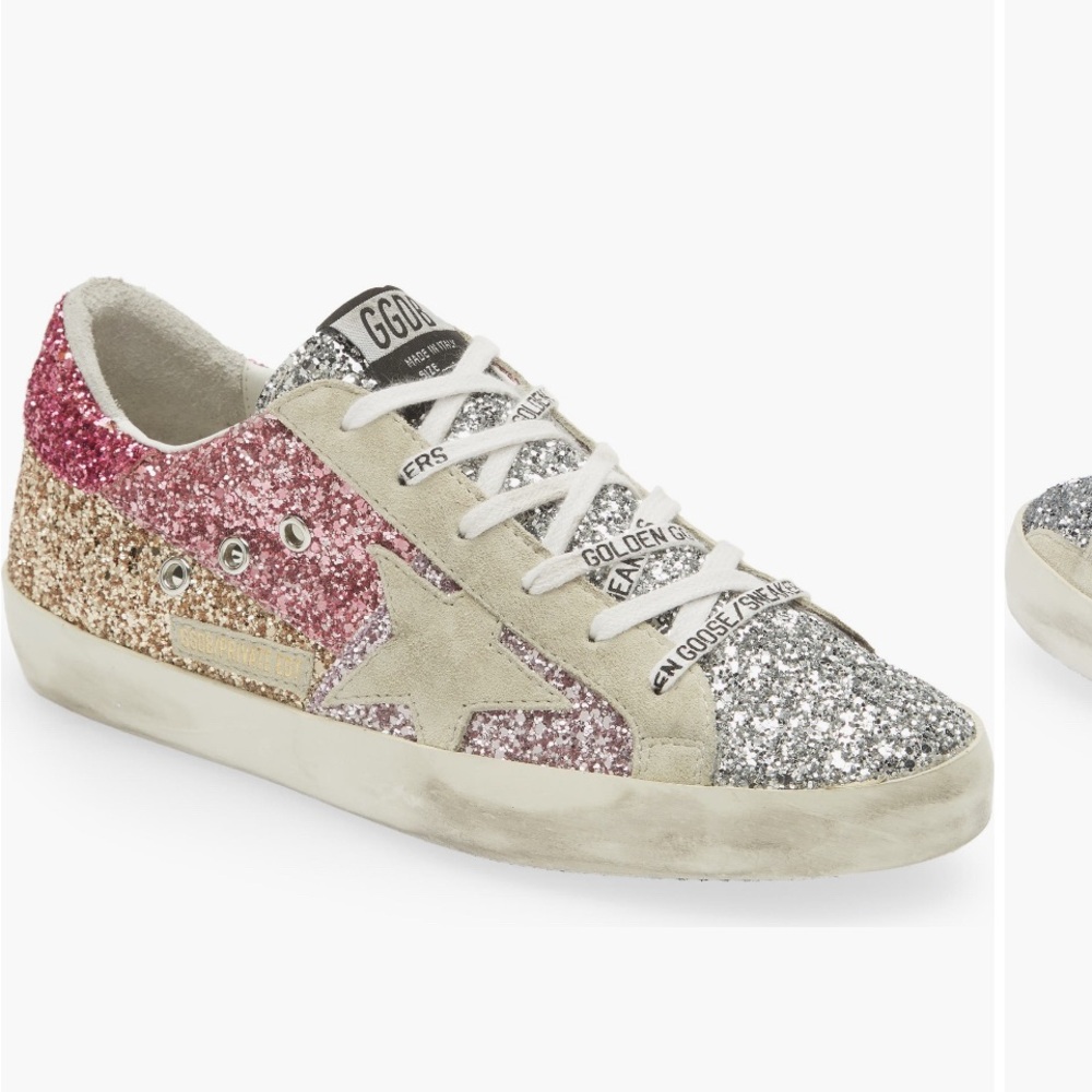 Golden goose limited edition/numbered superstar, low top sneaker